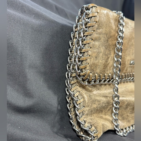 Michael Kors Vintage Tan Leather Chelsea Medium Messenger bag - Great Condition - Picture 6 of 16